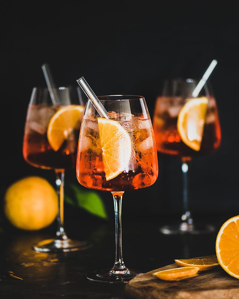 Aperol Spritz an der Bar des Casa Culinaria